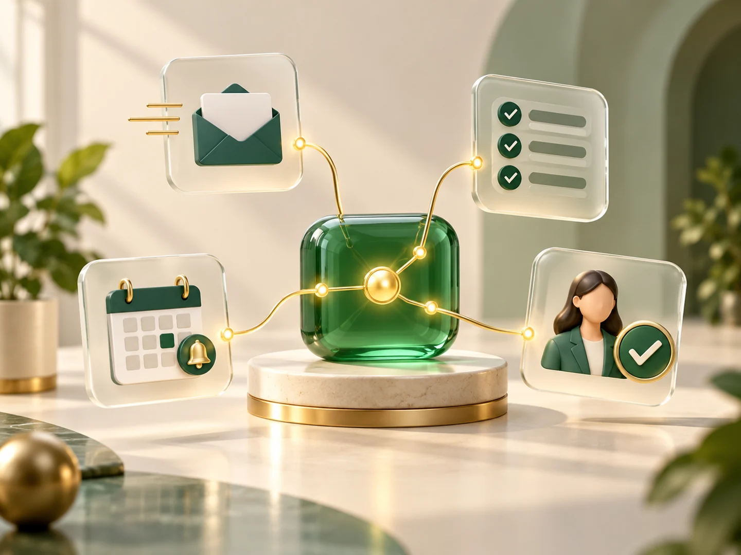 Enquiries, tracking and reminders connected to human approval